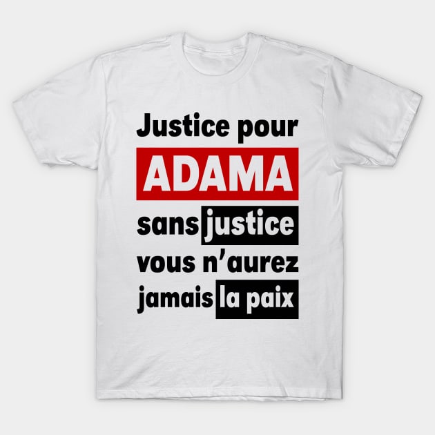 Justice Pour ADAMA T-Shirt by CF.LAB.DESIGN